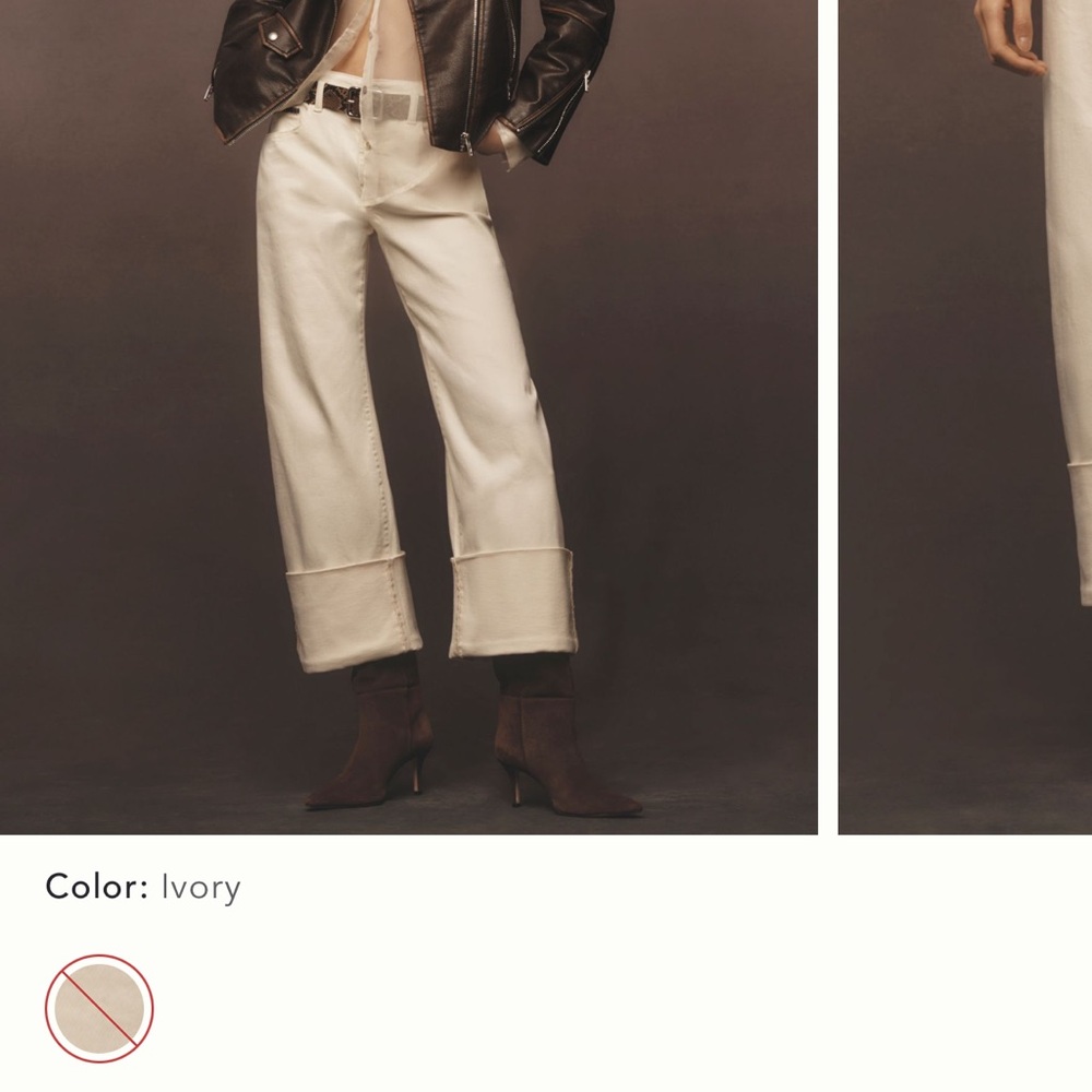 Anthropologie Pilcro Ivory Jeans